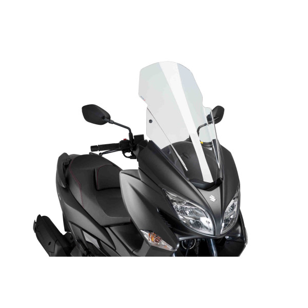 Puig Puig touring screen w/ removable handguards | clear | suzuki burgman 400 2017>current